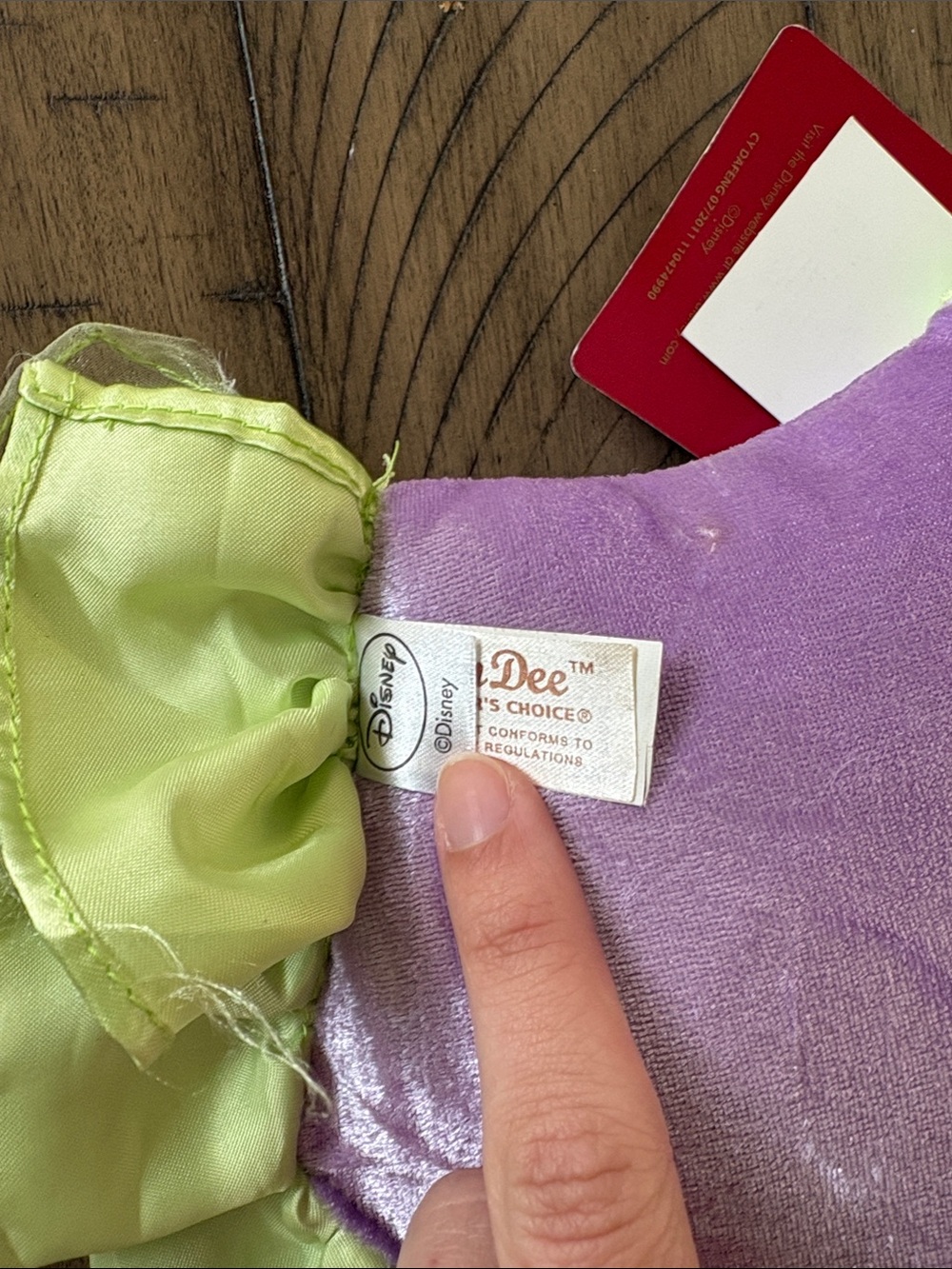 Disney Purple & Green Tinker Bell Kids Tote Bag - Picture 2 of 4